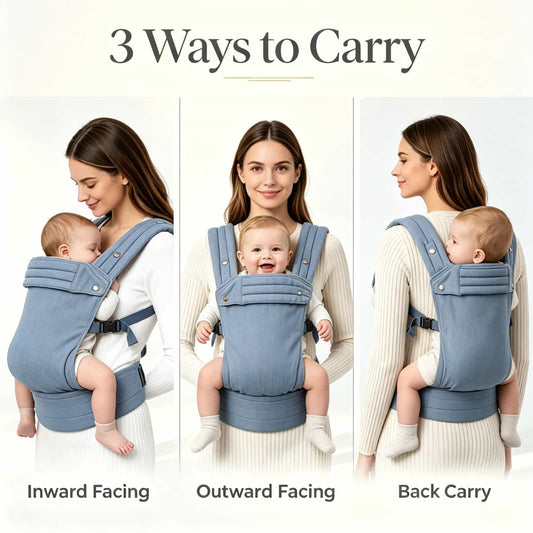 Adjustable 4-in-1 Baby Carrier for Mom & Dad