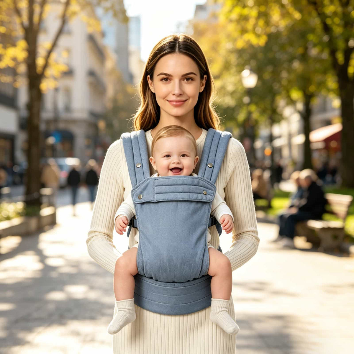 Adjustable 4-in-1 Baby Carrier for Mom & Dad