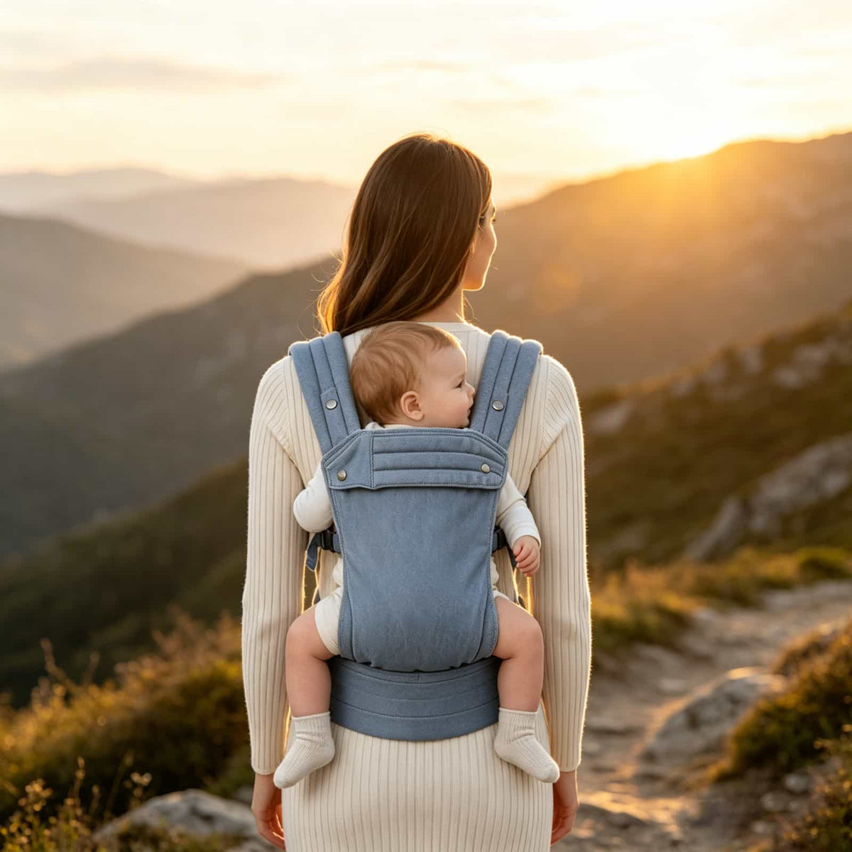 Adjustable 4-in-1 Baby Carrier for Mom & Dad